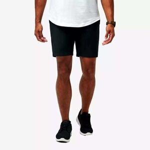 Travis Mathew Golf Shorts Mens 42 Black New 8" Inseam Performance Stretch